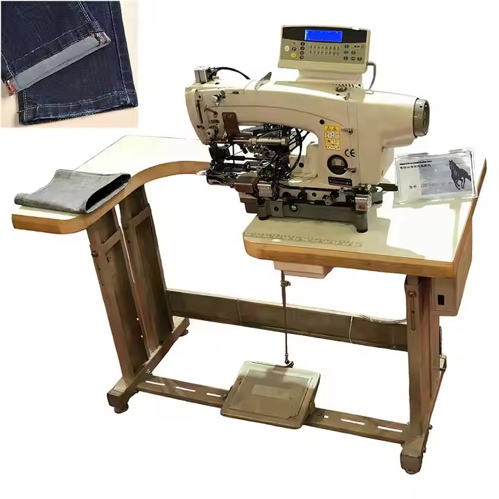 Automatic Workwear Sewing Machine for Hemming Chain Stitch for Pants