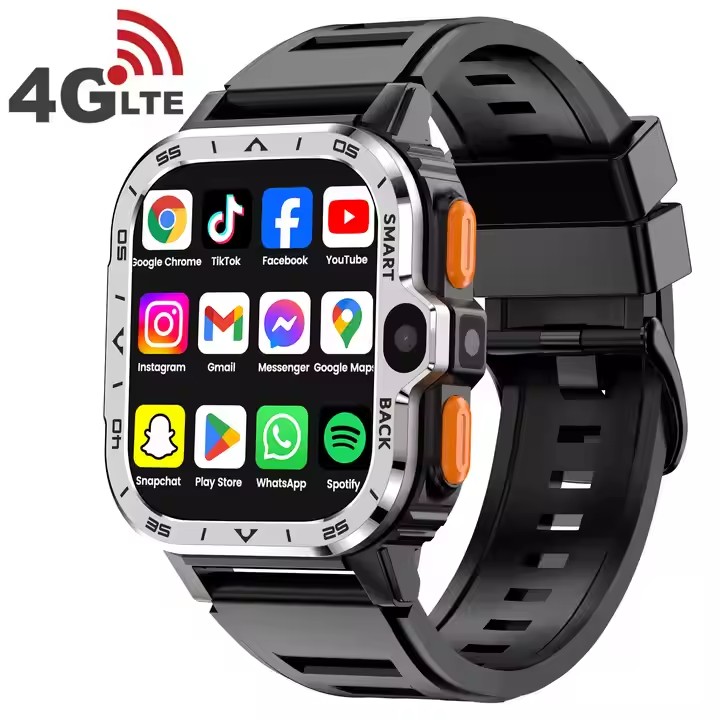 VALDUS 4G Android Phone Smartwatch S8 Ultra S9 Sim Card Mobile GPS WIFI Dual Video Camera Men Fashion Hombre PGD Smart Watch