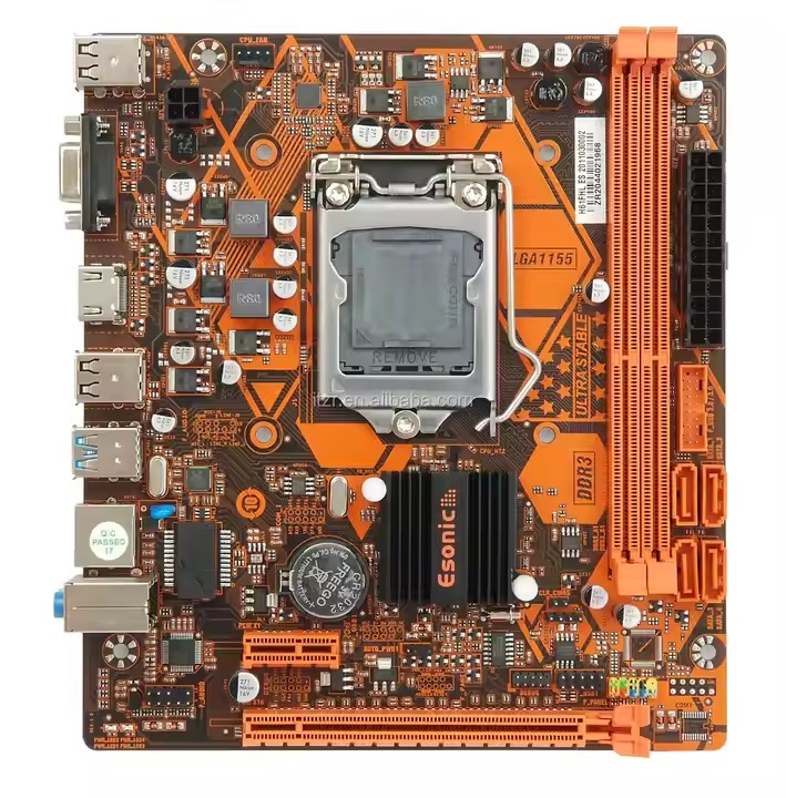 ESONIC LGA1155 Motherboard H61FHL with CPU COMBO Pentium I3 I5 I7 Processor