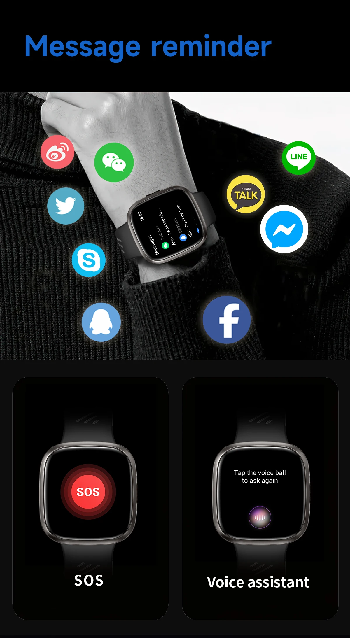 2025 Hot Selling Reloj Intelligent Smart Watch YQ30 Health Fitness tracker Wristband Smartwatch Android