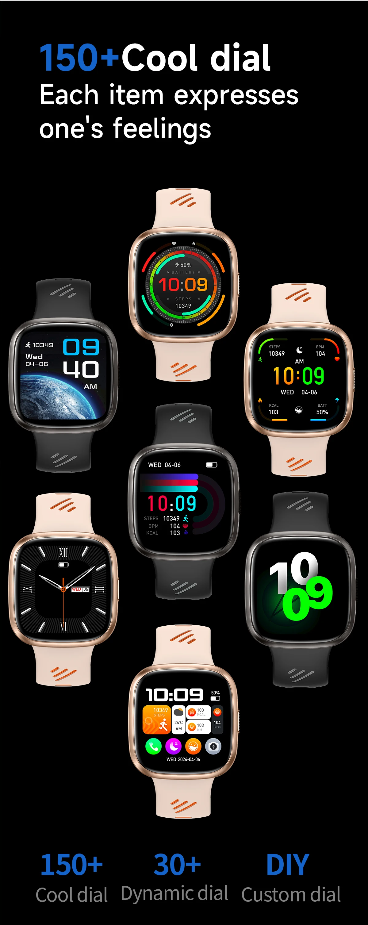 2025 Hot Selling Reloj Intelligent Smart Watch YQ30 Health Fitness tracker Wristband Smartwatch Android