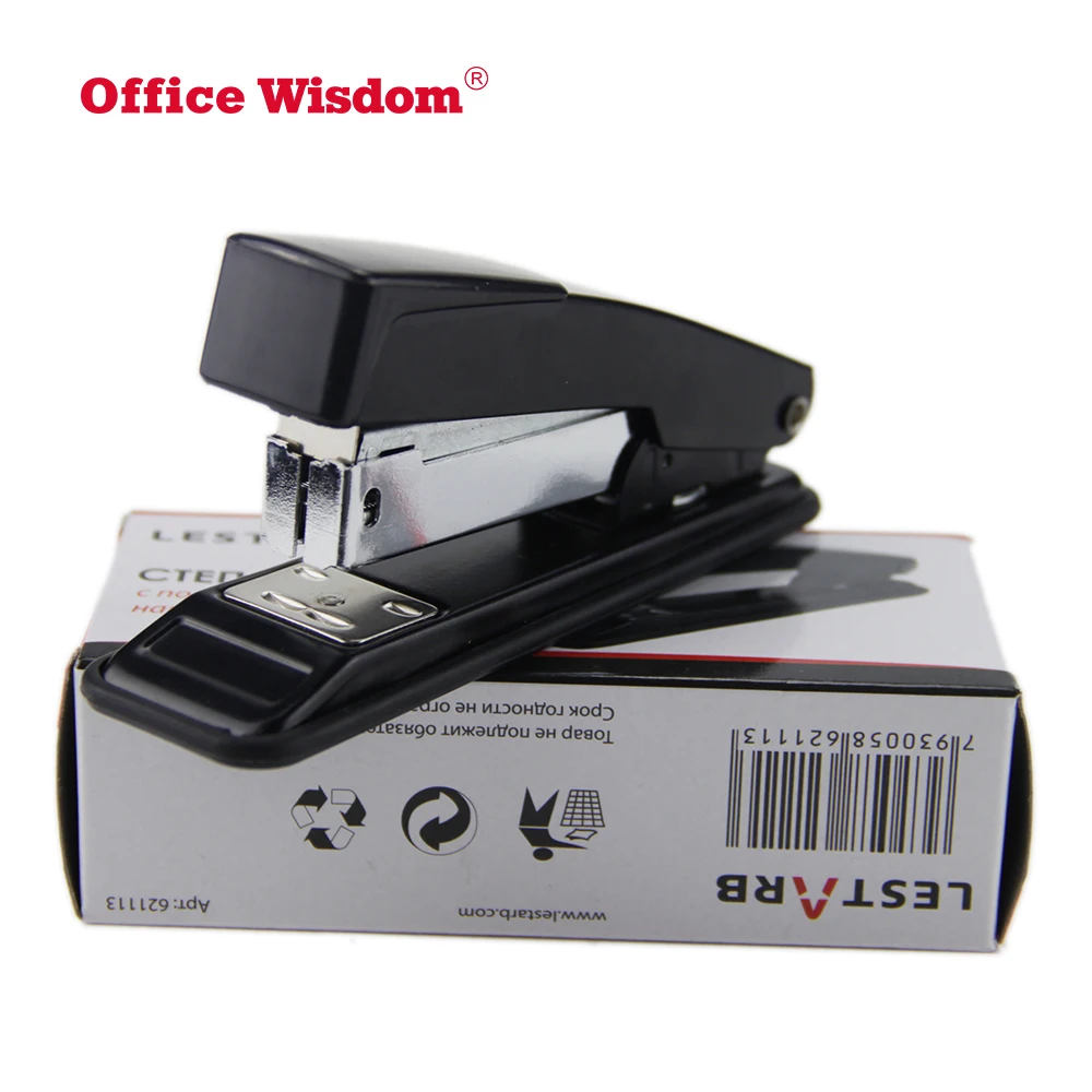 Metal Office Student Paper Stapler Manual Book Binding Office Stapler Hot Sell 24/6 26/6 Plastic Standard Stapler Office Wisdom